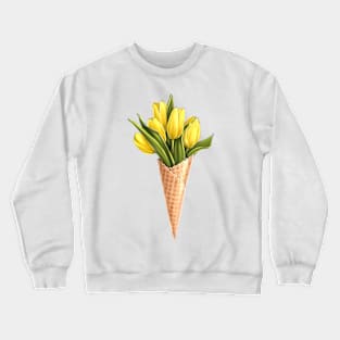 Yellow Tulips Corn Crewneck Sweatshirt